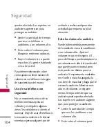 Preview for 105 page of LG 265 (Spanish) Manual Del Usuario