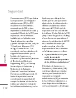 Preview for 113 page of LG 265 (Spanish) Manual Del Usuario