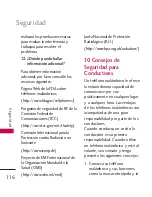 Preview for 117 page of LG 265 (Spanish) Manual Del Usuario