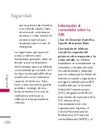 Preview for 121 page of LG 265 (Spanish) Manual Del Usuario