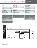 Предварительный просмотр 2 страницы LG 26LC2D Specifications