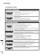 Preview for 76 page of LG 26LC3 Series Owner'S Manual