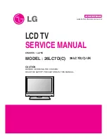 Preview for 1 page of LG 26LC7C Service Manual