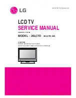 Preview for 1 page of LG 26LC7D Series Service Manual