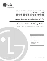 LG 26LD340H Setup Manual предпросмотр