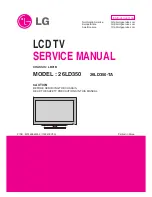 Preview for 1 page of LG 26LD350 Service Manual