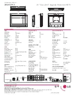 Предварительный просмотр 2 страницы LG 26LH1DC1 Specifications