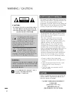 Preview for 2 page of LG 26LH1DC3 Installation And Operating Manual