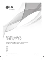 Предварительный просмотр 3 страницы LG 26LS3500 Owner'S Manual