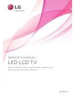 LG 26LV25 Series Owner'S Manual preview