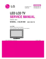 Предварительный просмотр 1 страницы LG 26LV3000 Service Manual