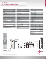 Предварительный просмотр 2 страницы LG 26LX1D Specifications