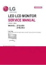 Предварительный просмотр 1 страницы LG 27BL55U Service Manual