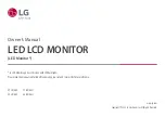 Предварительный просмотр 1 страницы LG 27BQ85U Owner'S Manual