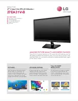 Предварительный просмотр 1 страницы LG 27EA31V-B Specifications