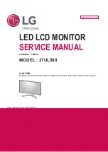 Предварительный просмотр 1 страницы LG 27UL500 Service Manual