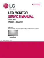 Предварительный просмотр 1 страницы LG 27UL600 Service Manual