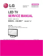 LG 28LB45 series Service Manual предпросмотр