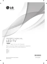 Предварительный просмотр 1 страницы LG 28LN4130.AFF Owner'S Manual