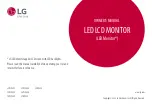 Предварительный просмотр 1 страницы LG 29BQ650 Owner'S Manual