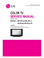 LG 29FS4ALX Service Manual preview