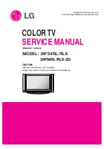 Preview for 1 page of LG 29FS4RL Service Manual