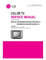 LG 29FX5REE Service Manual preview