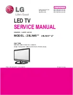 LG 29LN45 Service Manual preview