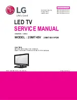 Preview for 1 page of LG 29MT45V Service Manual