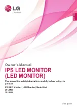 Предварительный просмотр 1 страницы LG 29UB55-B Owner'S Manual