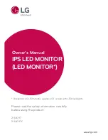 Предварительный просмотр 1 страницы LG 29UC97 Owner'S Manual