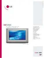 Preview for 1 page of LG 30FZ1DC Specification Sheet