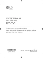 Предварительный просмотр 1 страницы LG 323LM57 Series Owner'S Manual