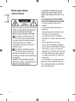 Предварительный просмотр 2 страницы LG 323LM57 Series Owner'S Manual