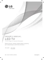 LG 32LA613B Owner'S Manual preview