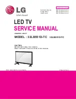 Предварительный просмотр 1 страницы LG 32LB551D-TC Service Manual