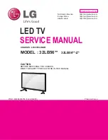 LG 32LB56 Series Service Manual предпросмотр