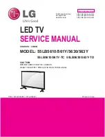 Предварительный просмотр 1 страницы LG 32LB5600 Service Manual