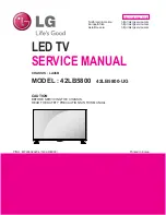 LG 32LB5800 Service Manual preview