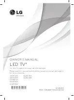 LG 32LB580B Owner'S Manual preview