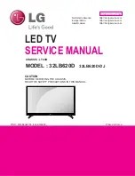 Предварительный просмотр 1 страницы LG 32LB620D Service Manual