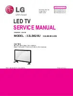 Предварительный просмотр 1 страницы LG 32LB628U-ZB Service Manual