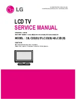 LG 32LC2DB Series Service Manual preview