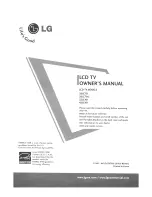 Preview for 1 page of LG 32LC4D Series Owner'S Manual