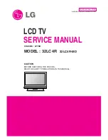 Preview for 1 page of LG 32LC4R* Service Manual