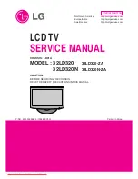 Предварительный просмотр 1 страницы LG 32LD320 Service Manual