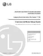 LG 32LD325H Commercial Mode Setup Manual preview