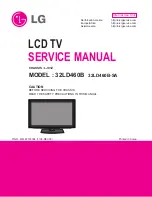 LG 32LD460B Service Manual предпросмотр