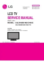 LG 32LD462B Service Manual предпросмотр