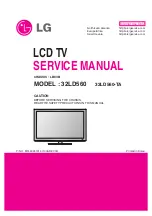 Предварительный просмотр 1 страницы LG 32LD560 Service Manual